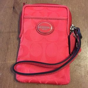 Coach Phone Wristlet